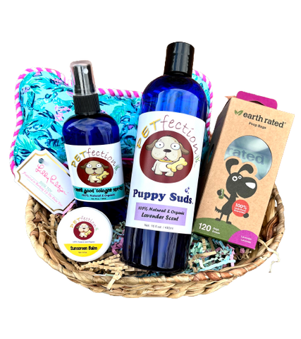 Sunny Pup Gift Basket
