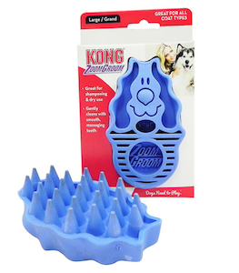 Natural KONG Rubber Scrub Brush for Dogs – PETfection